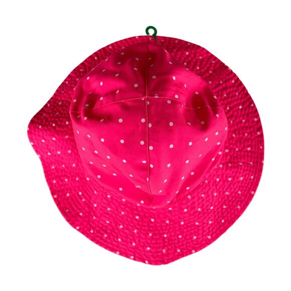 Carter's Toddler Sun Hat Pink with White Polka Dots Sun Hat 4-8 - Picture 2 of 10